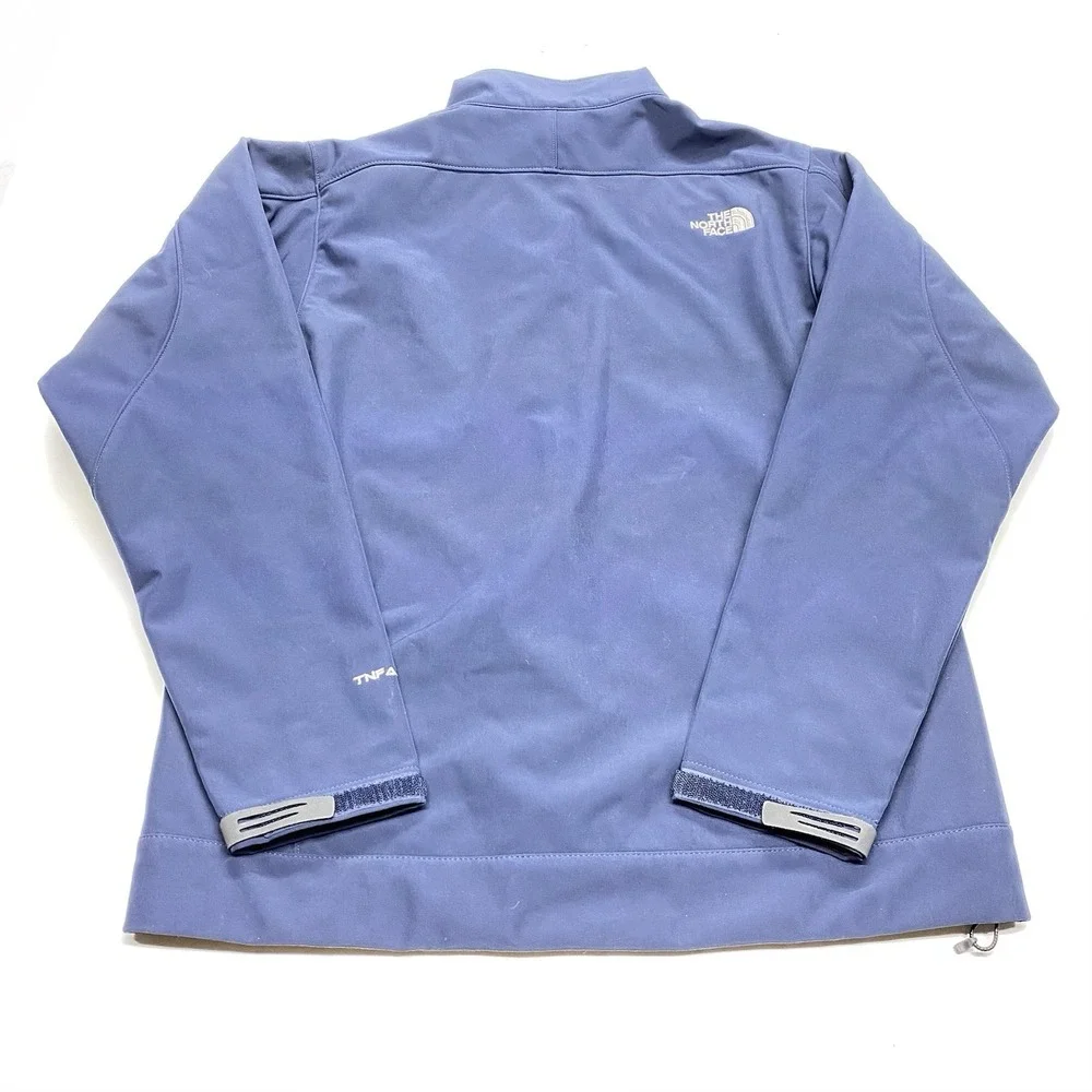 North Face Jacket Mens L Blue TNF Apex Softshell Outdoors Hiking Camping Active